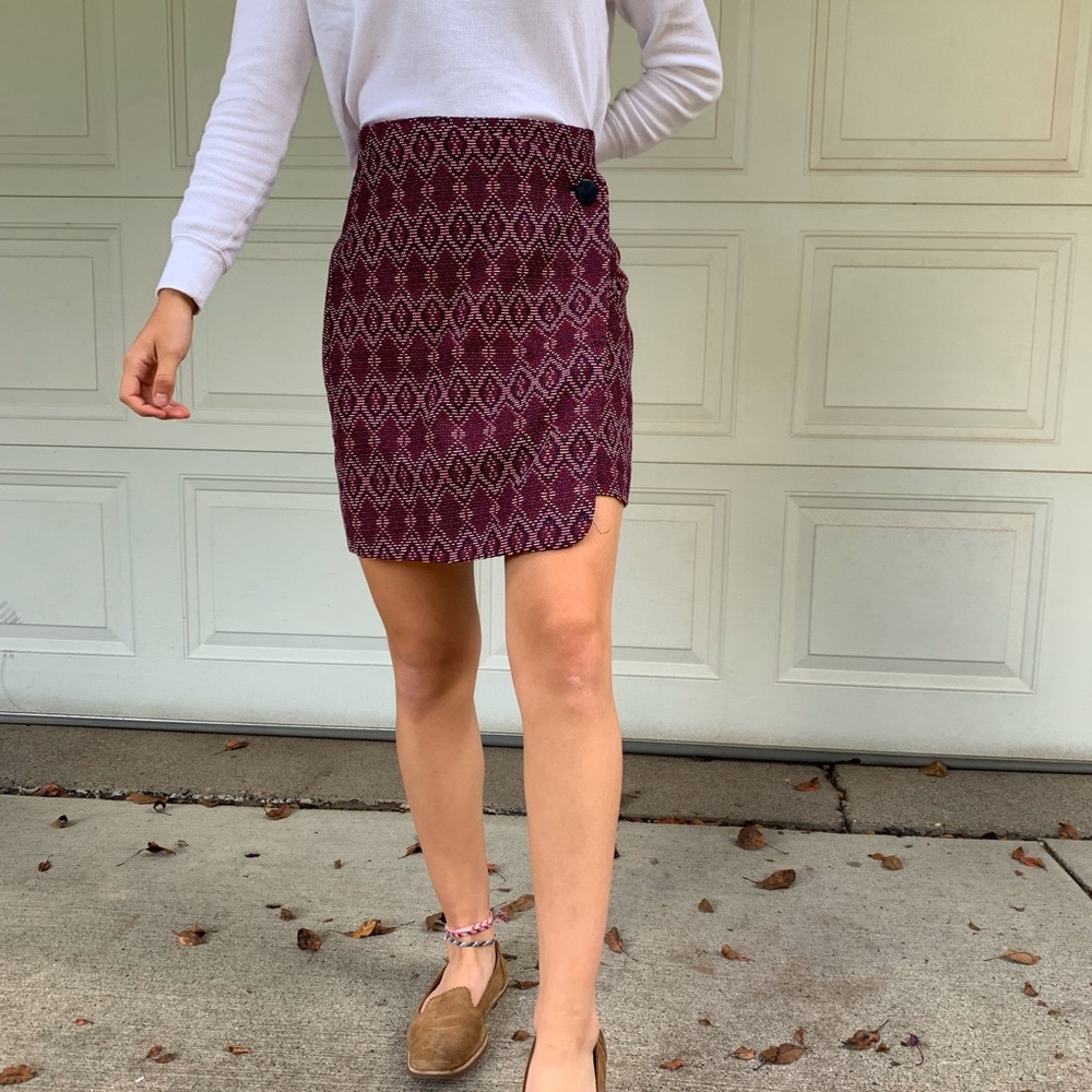 Patterned pencil skirt from Loft